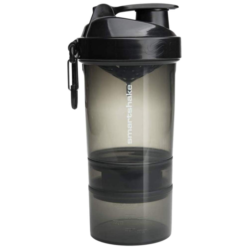 SmartShake 2Go Smart Shaker Black Gunsmoke - Шейкър с отделения (черен)