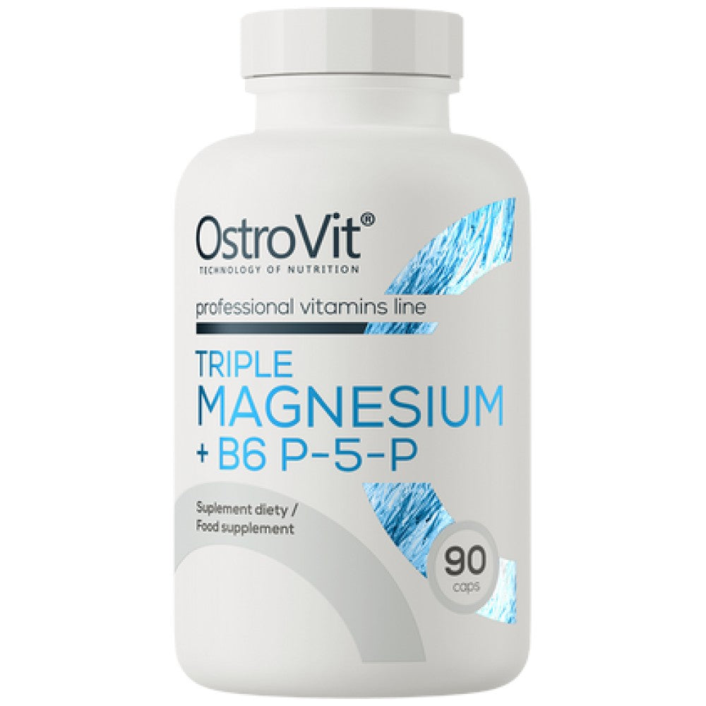 OstroVit Triple Magnesium + B6 P-5-P - Троен магнезий с Б6