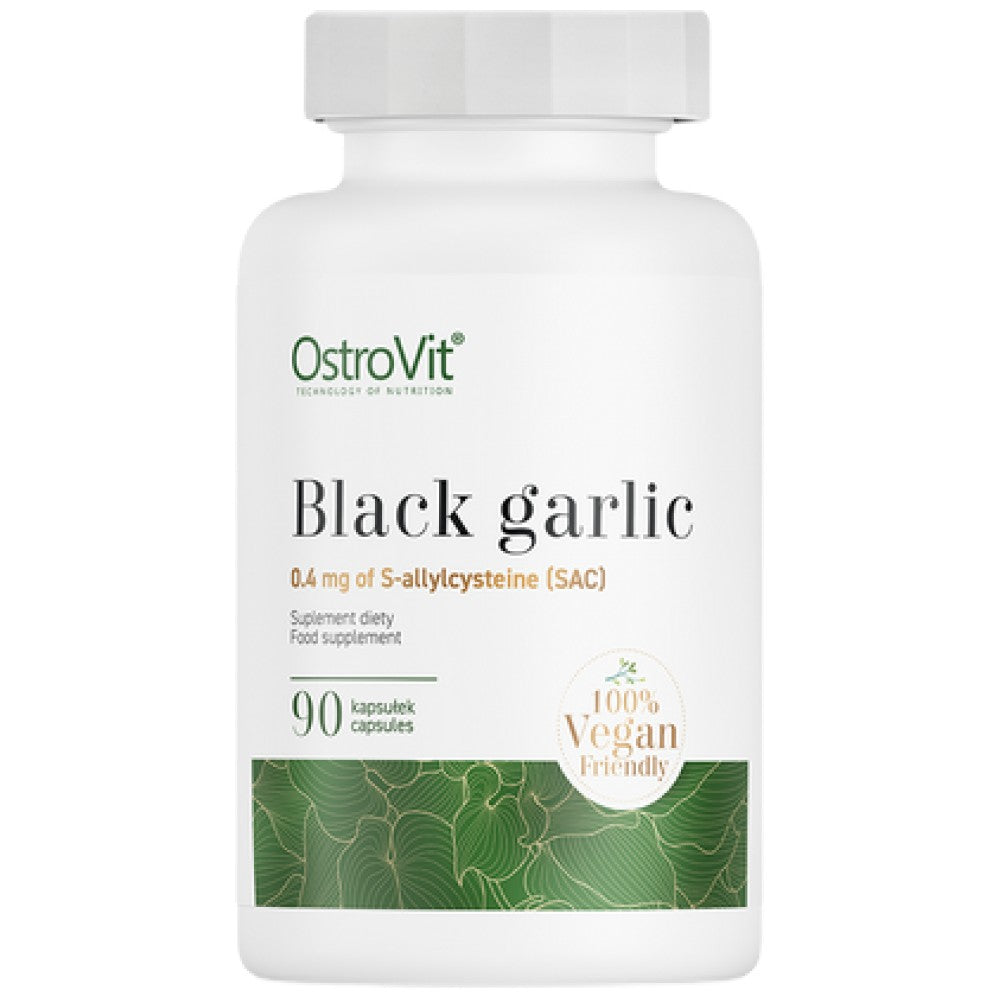 OstroVit Black Garlic 400 mg Vege - Черен чесън 400 mg веган