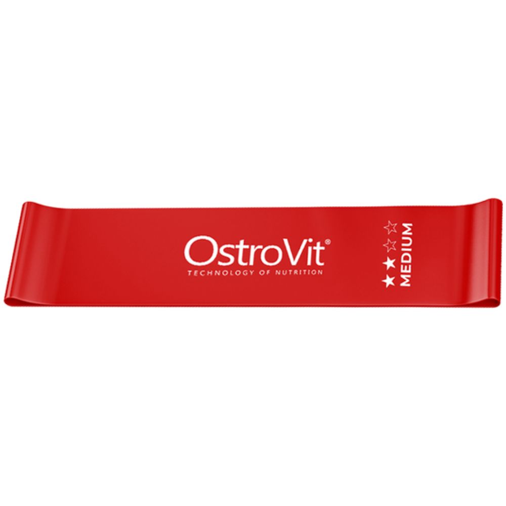 OstroVit Medium - Непрекъснат тренировъчен ластик червен