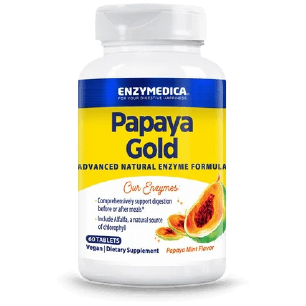 Enzymedica Papaya Gold - Ензими от папая за дъвчене