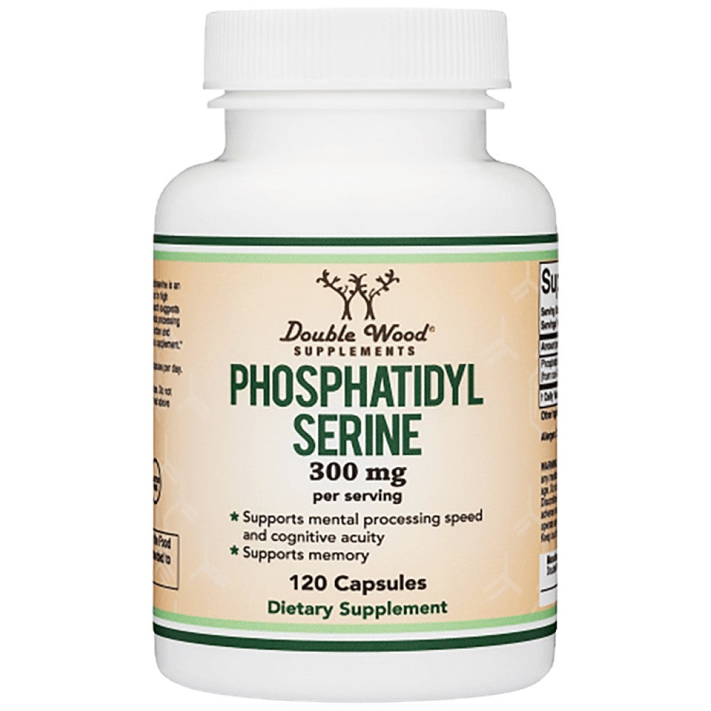 Double Wood Supplements Phosphatidyl Serine 300 mg - Фосфатидилсерин 300 mg