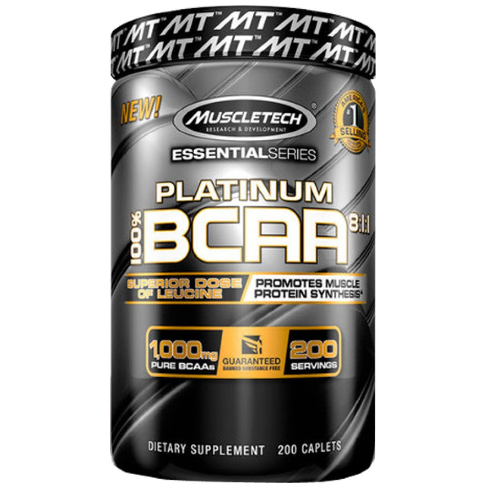 MuscleTech Platinum BCAA 8:1:1 - BCAA с висок дял левцин 8:1:1