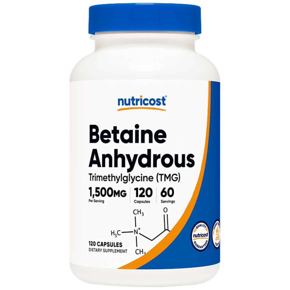 Nutricost TMG Betaine Anhydrous Trimethylglycine 1500 mg - Бетаин TMG 1500 mg