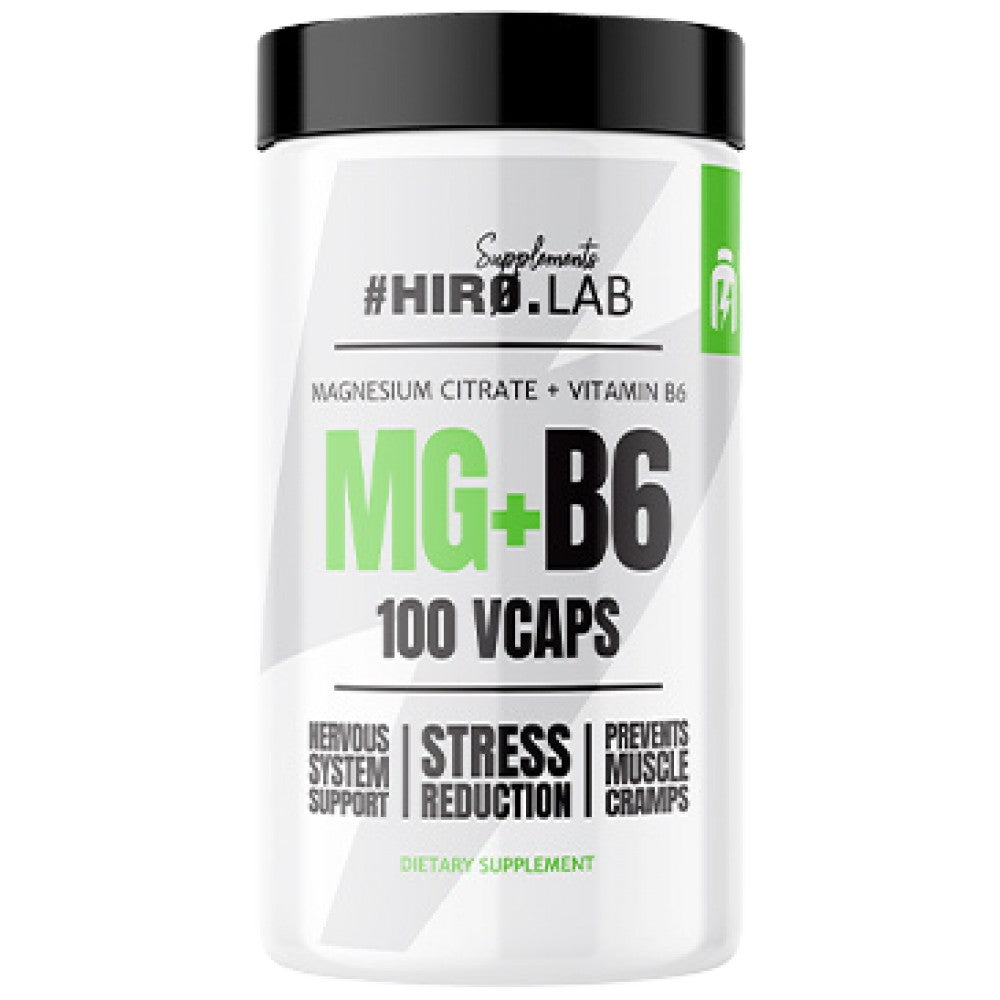 Hero.Lab MG + B6 Magnesium Citrate + B6 - Магнезиев цитрат с Витамин Б6