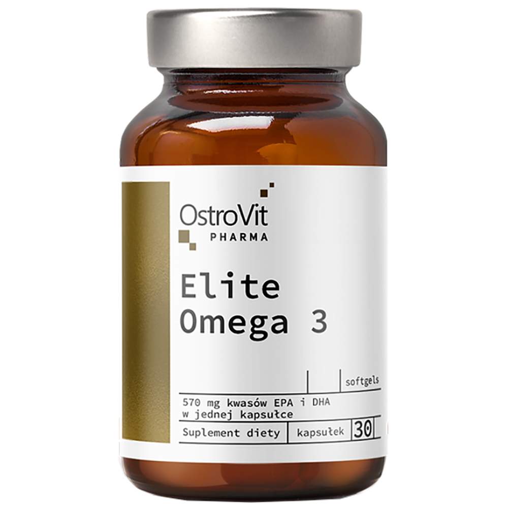 OstroVit Elite Omega 3 1000 mg + Vitamin E - Рибено масло Омега 3 с Витамин Е