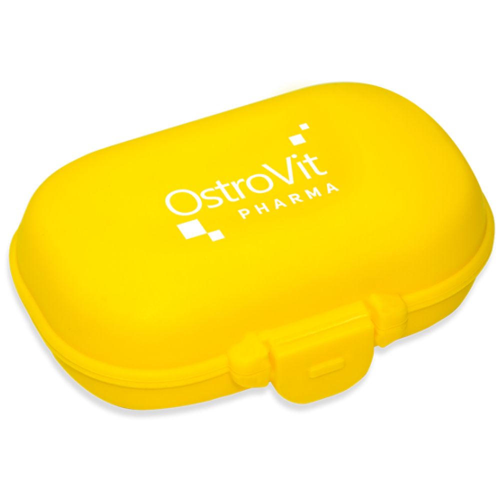 OstroVit Pillbox Кутийка за капсули Yellow - Кутийка за капсули жълта