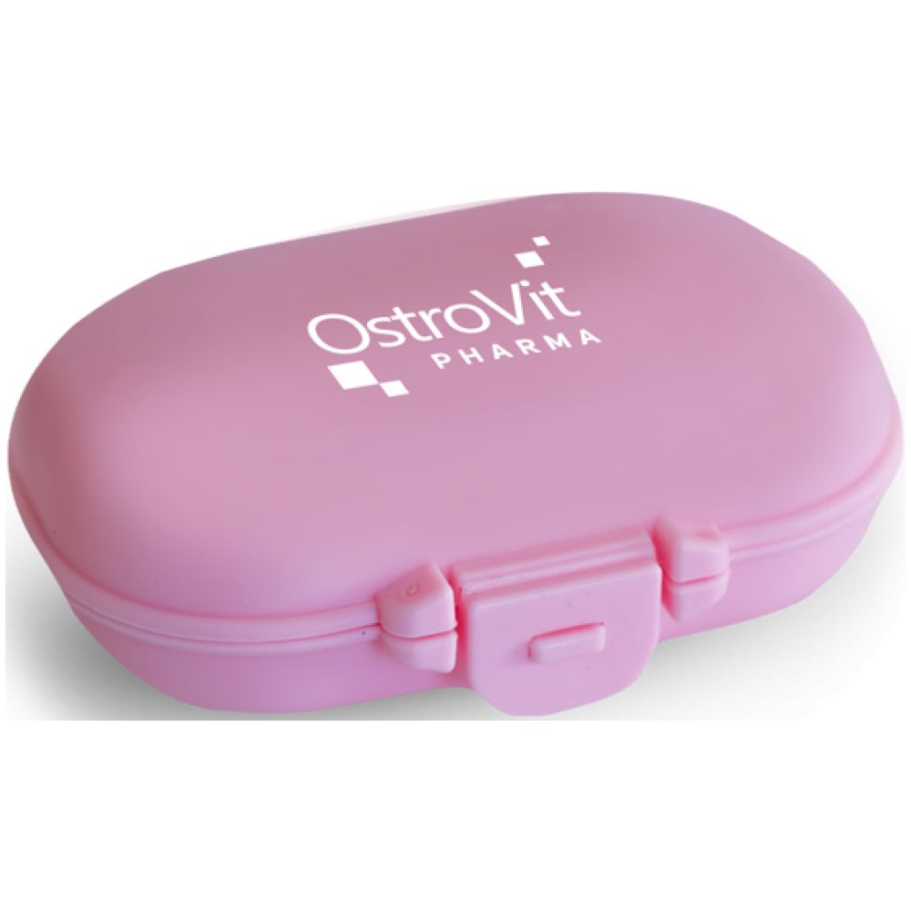 OstroVit Pillbox Кутийка за капсули New Pink - Кутийка за капсули розова
