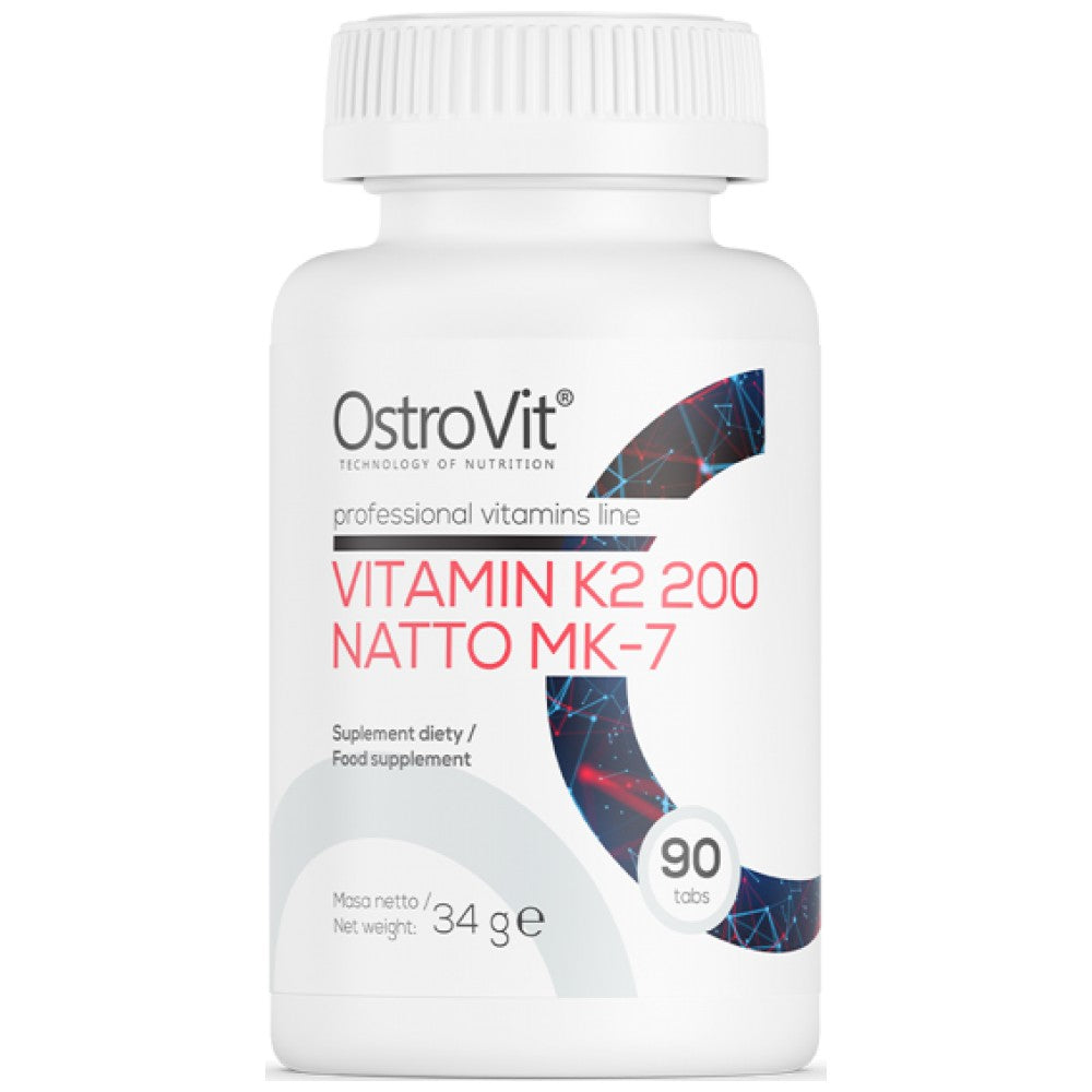 OstroVit Vitamin K2 200 mcg Natto MK-7 - Витамин К2 MK-7 200 mcg