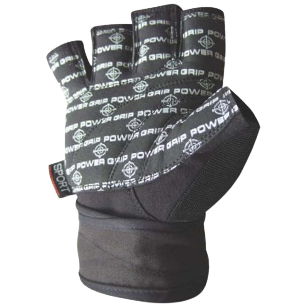 Power System Training Gloves with Wristwraps Power Grip Black - Тренировъчни ръкавици с накитници черни