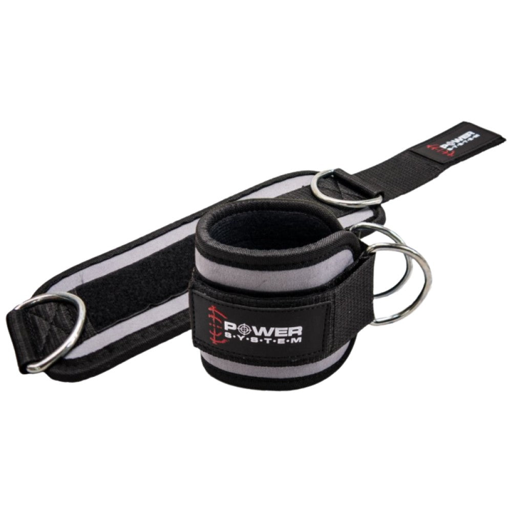 Power System Ankle Straps Gym Guy Grey - Наглезенник за скрипец сив