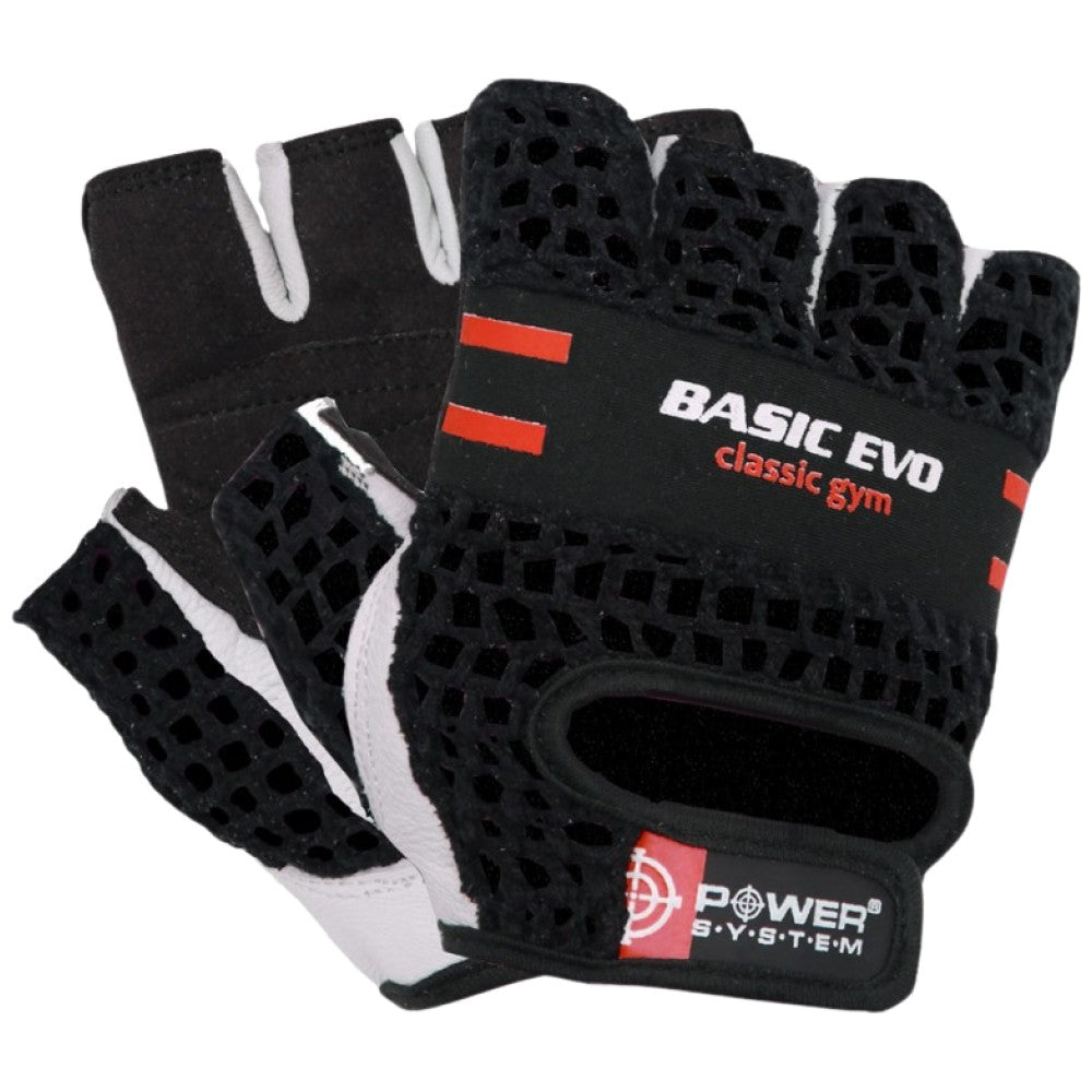 Power System Fitness Gloves Basic Evo Red - Фитнес ръкавици червени