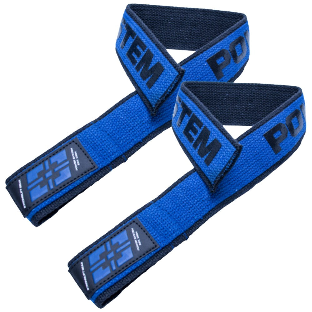 Power System Lifting Straps Duplex Black Blue - Каишки за вдигане на тежести черно-сини