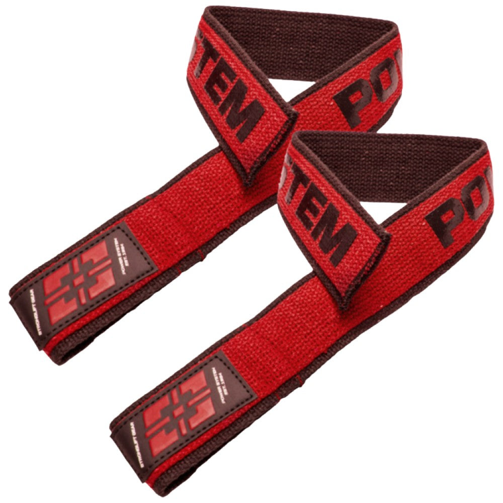 Power System Lifting Straps Duplex Black Red - Каишки за вдигане на тежести черно-червени