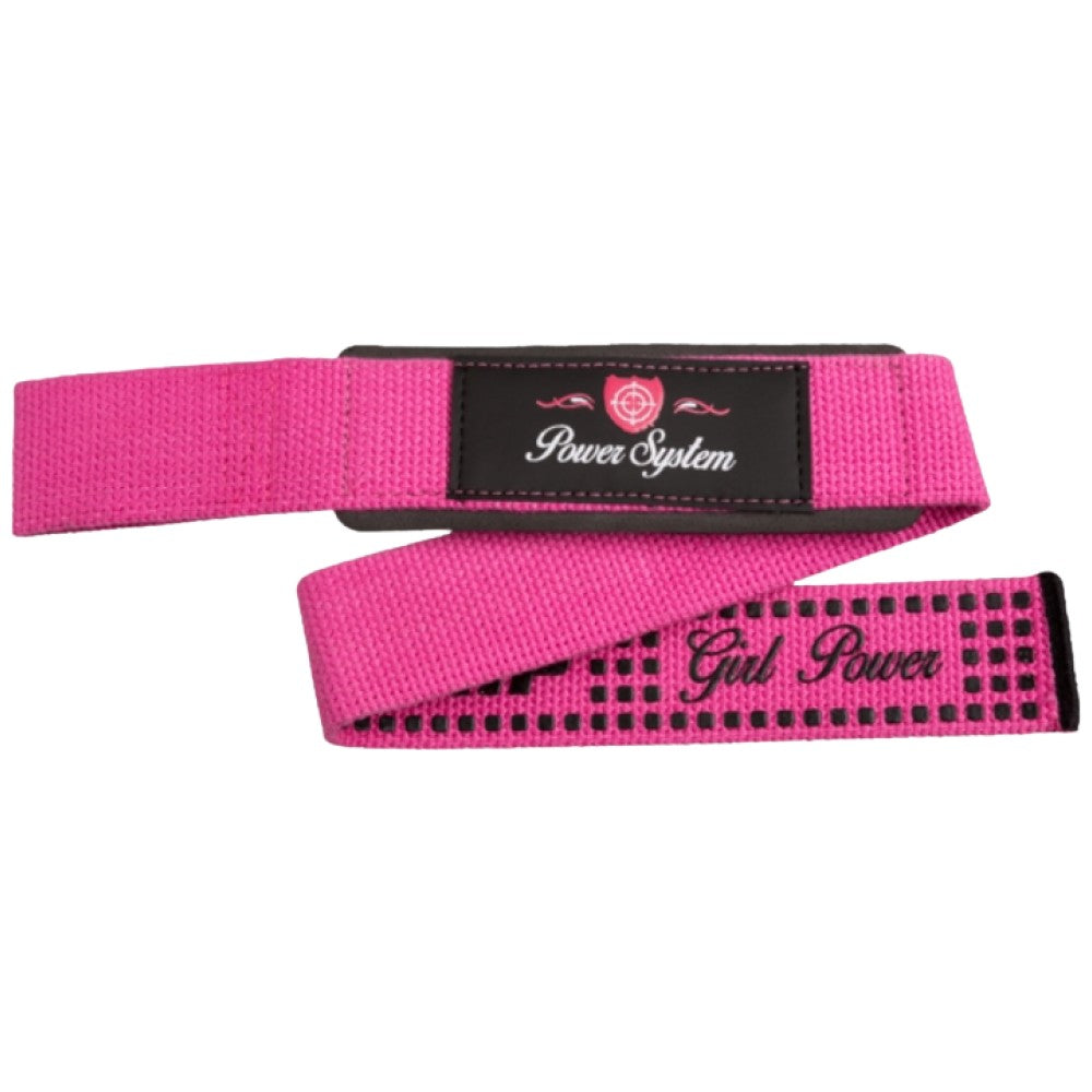 Power System Lifting Straps G Power Pink - Каишки за вдигане на тежести розови