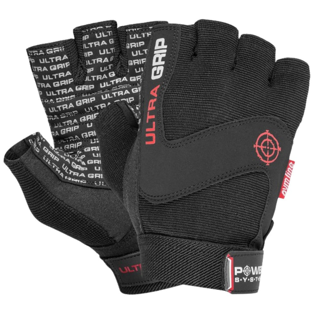 Power System Weightlifting Gloves Ultra Grip Black - Ръкавици за тежести черни