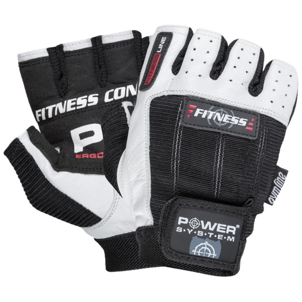 Power System Weightlifting Gloves White/Black - Ръкавици за вдигане на тежести