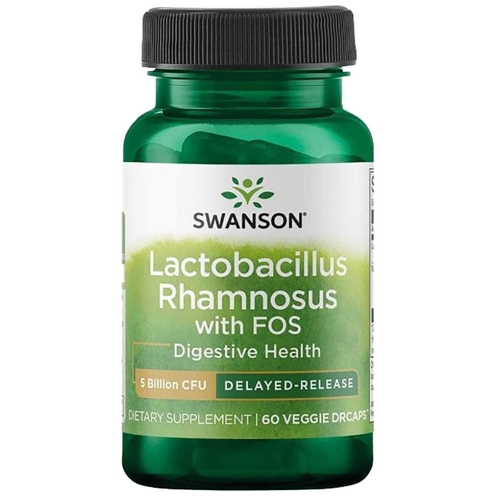 SWANSON Lactobacillus Rhamnosus with FOS 5 Billion CFU - Пробиотик с фибри 5 млрд.