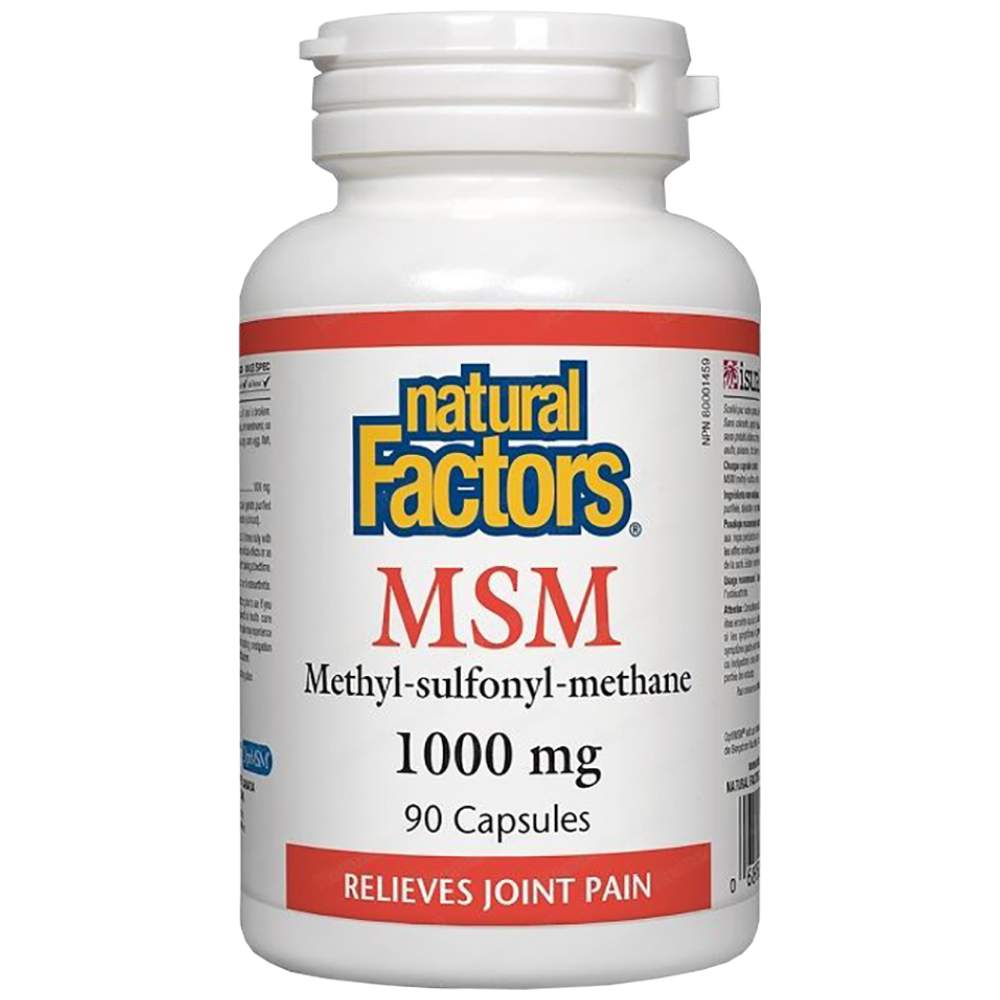 Natural Factors MSM 1000 mg - MSM 1000 mg за стави