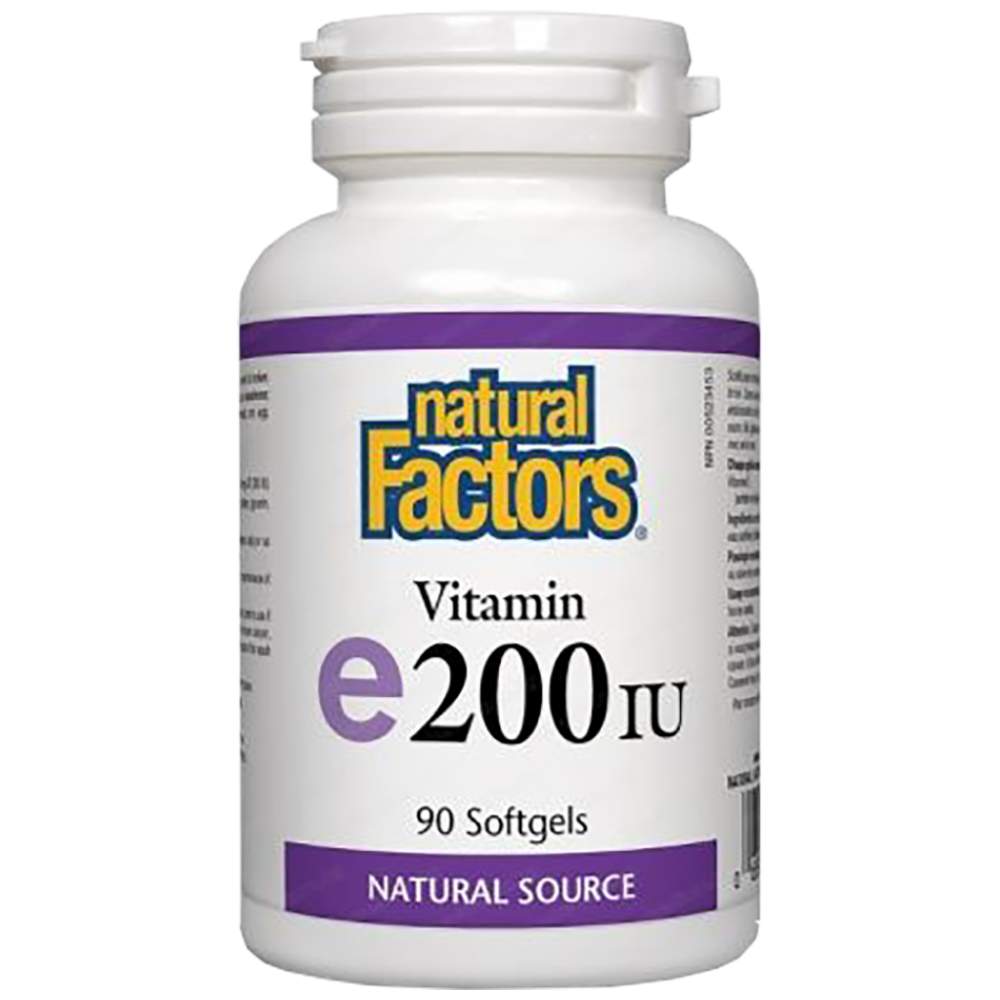 Natural Factors Vitamin E 100 mg 200 IU D-alpha-Tocopherol - Витамин E 200 IU D-алфа