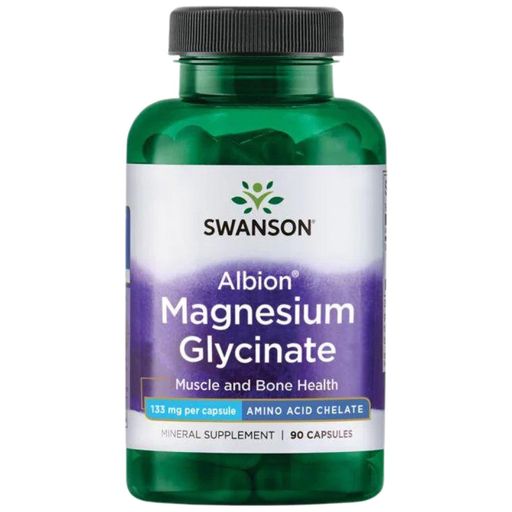 SWANSON Albion Chelated Magnesium Glycinate 133 mg - Хелатен магнезиев глицинат 133 mg