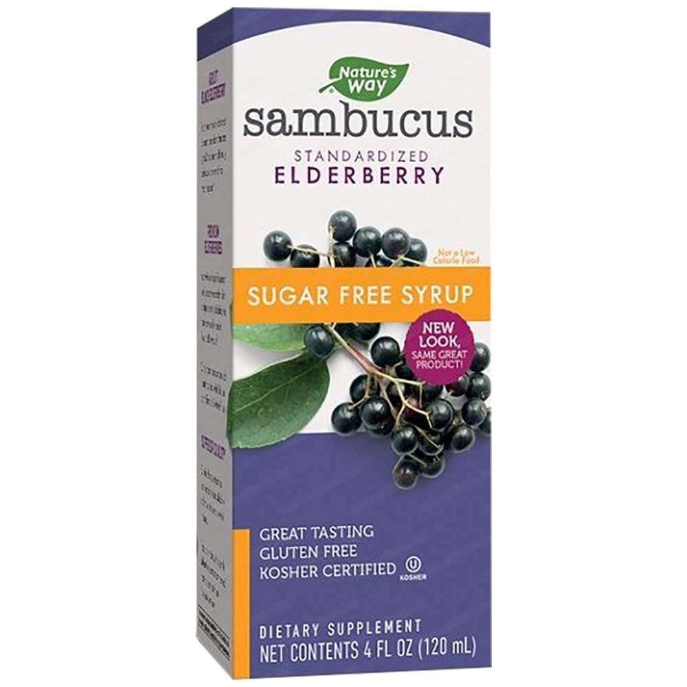 Nature’s Way Sambucus Sugar Free Syrup 120 ml - Сироп от черен бъз без захар 120 ml