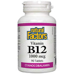 Natural Factors Vitamin B12 Cyanocobalamin 1000 mcg - Витамин Б12 1000 mcg