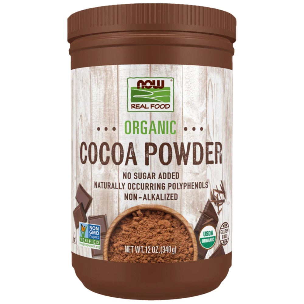 NOW Foods Organic Cocoa Powder - Органично какао на прах