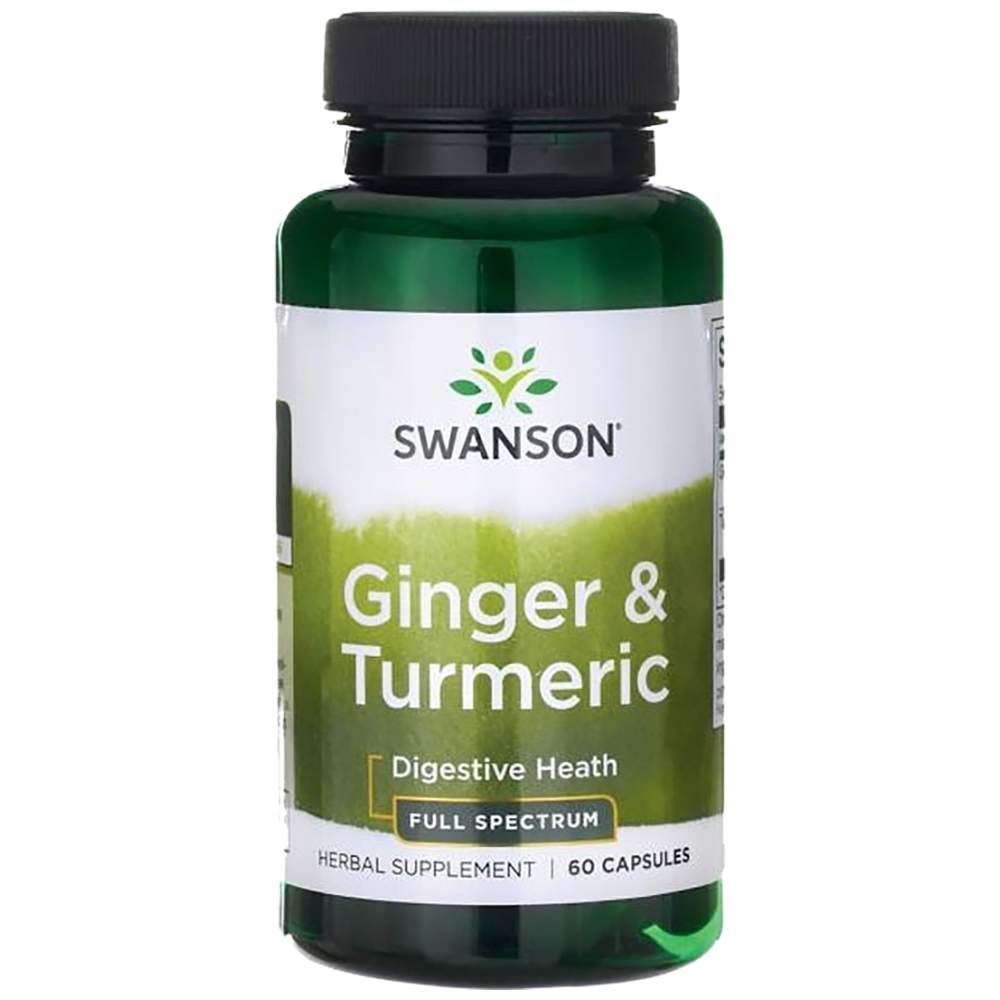 SWANSON Full Spectrum Ginger & Turmeric - Джинджифил и куркума