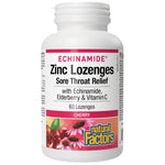 Natural Factors Echinamide Zinc Lozenges Sore Throat Relief - Ехинацея с цинк таблетки за гърло