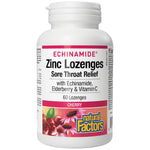 Natural Factors Echinamide Zinc Lozenges Sore Throat Relief - Ехинацея с цинк таблетки за гърло