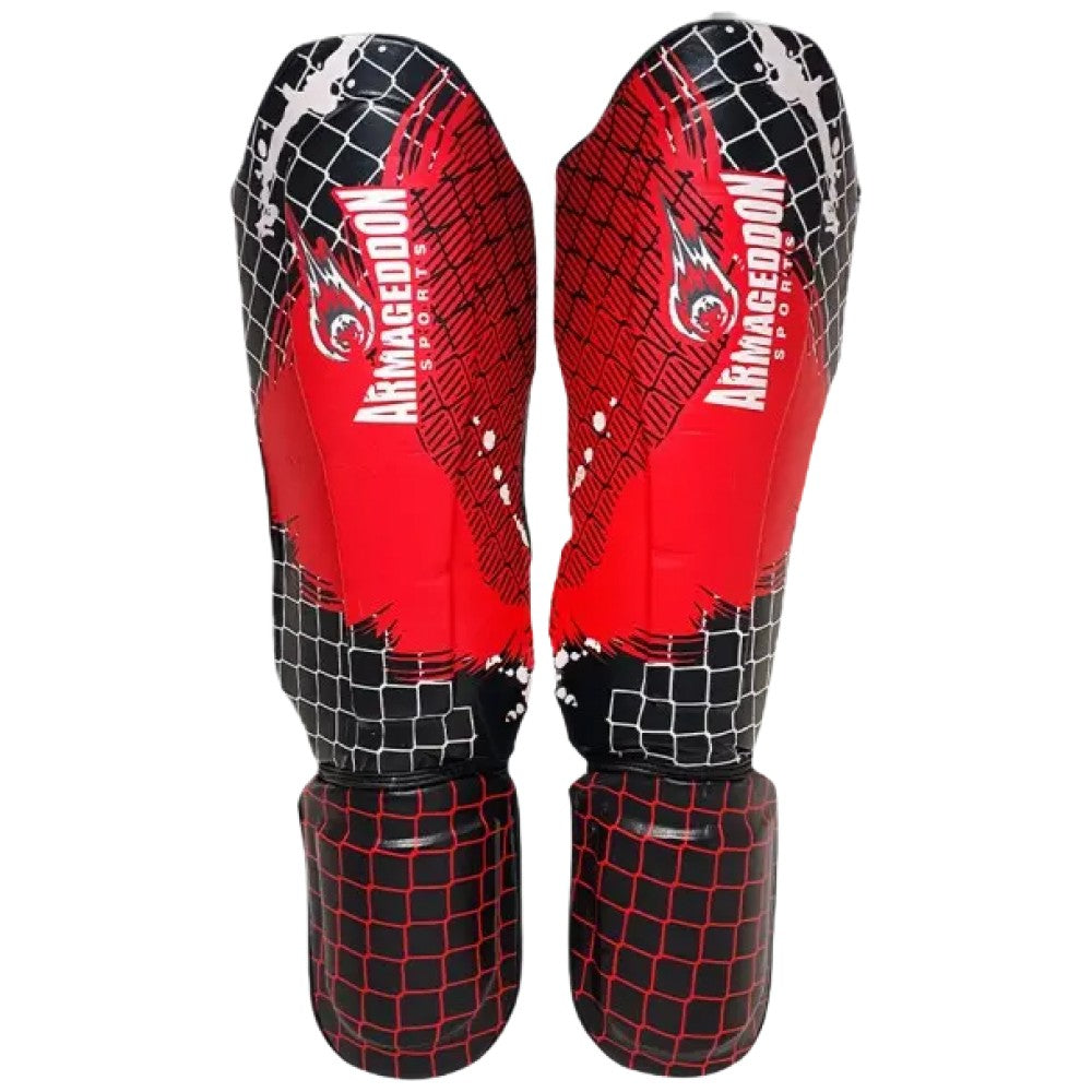 ARMAGEDDON Shin Guards - Протектори за крака червени