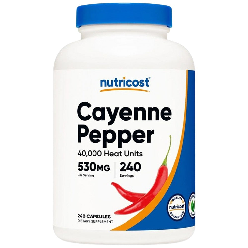 Nutricost Cayenne Pepper 530 mg - Лют червен пипер 530 mg