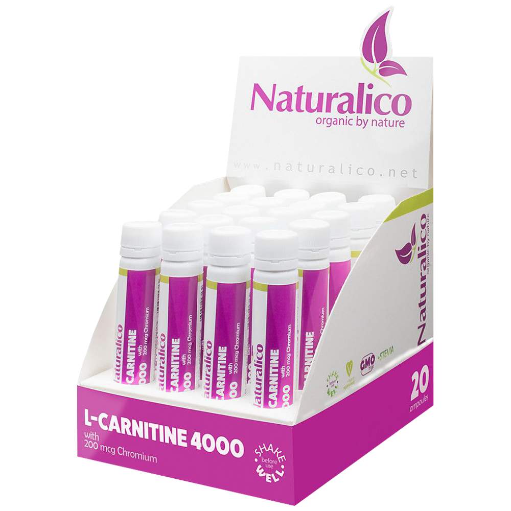 Naturalico L-Carnitine Liquid 4000 Shot - Течен L-Карнитин 4000 шот