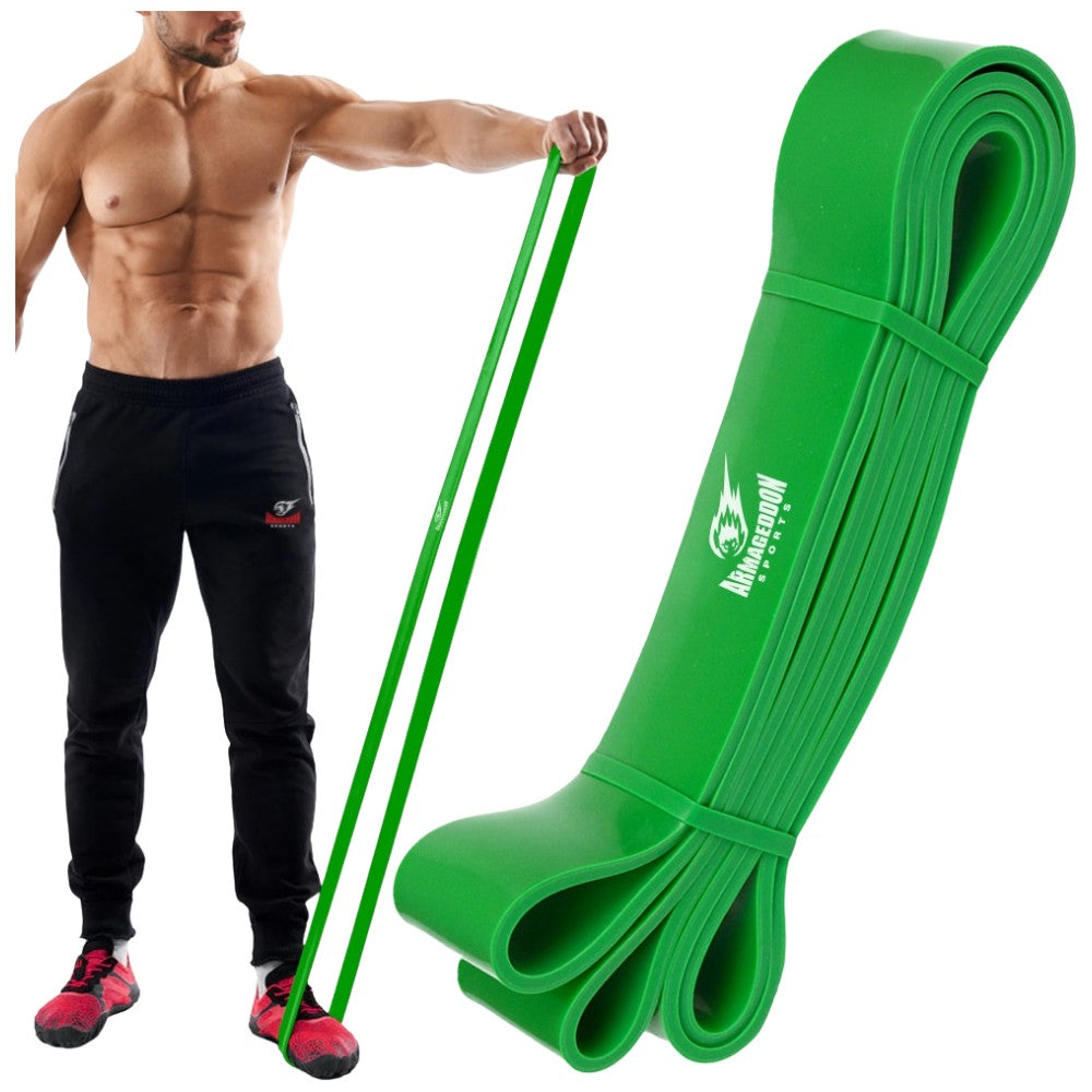 ARMAGEDDON Ластична лента за упражнения Resistance Band Green - Тренировъчна лента зелена
