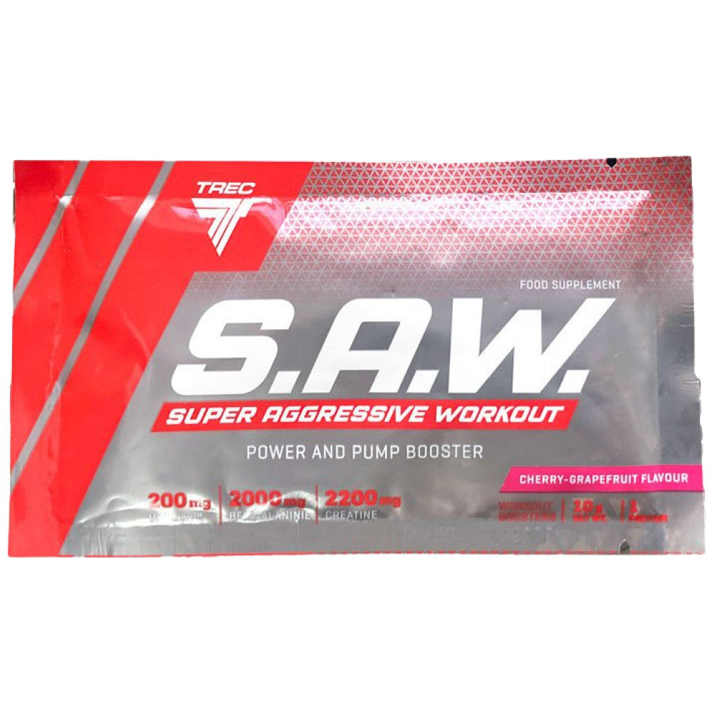 Trec Nutrition S.A.W. Powder Super Aggressive Pre-Workout - Предтренировъчна формула на прах