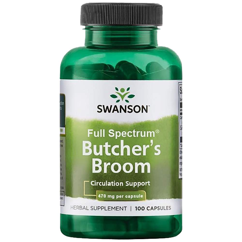 SWANSON Butcher's Broom 470 mg - Бодлива зайча сянка 470 mg