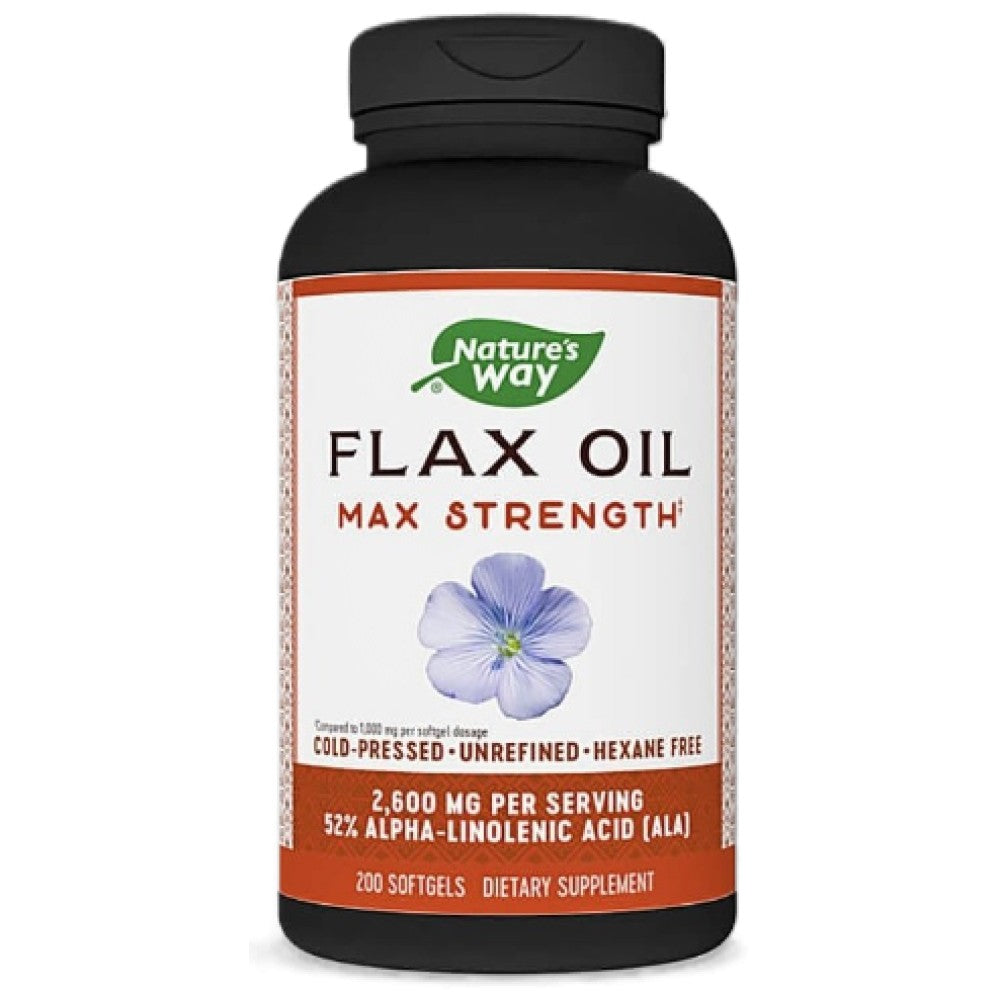 Nature's Way Flax Oil 1300 mg 57% ALA - Ленено масло 1300 mg