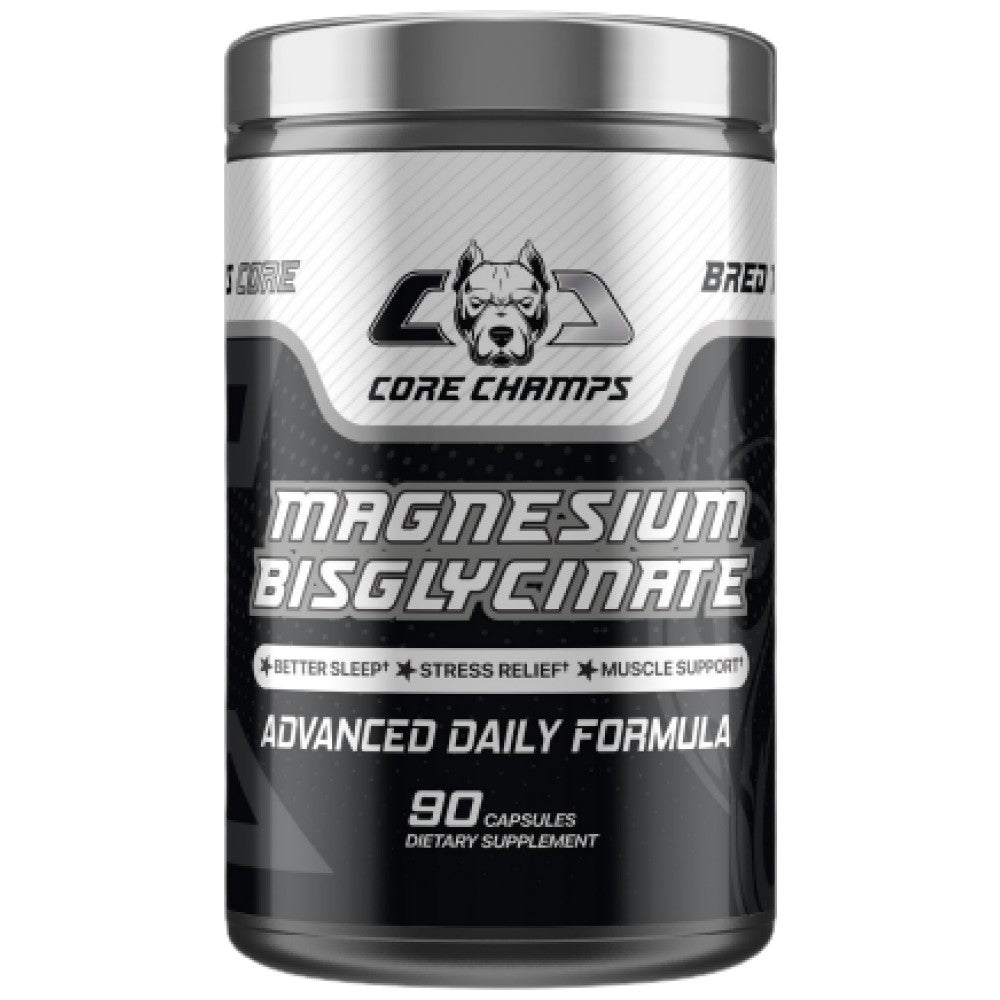 Core Champs by Kai Greene Magnesium Bisglycinate Better Sleep Stress Relief Muscle Support - Магнезиев бисглицинат за сън