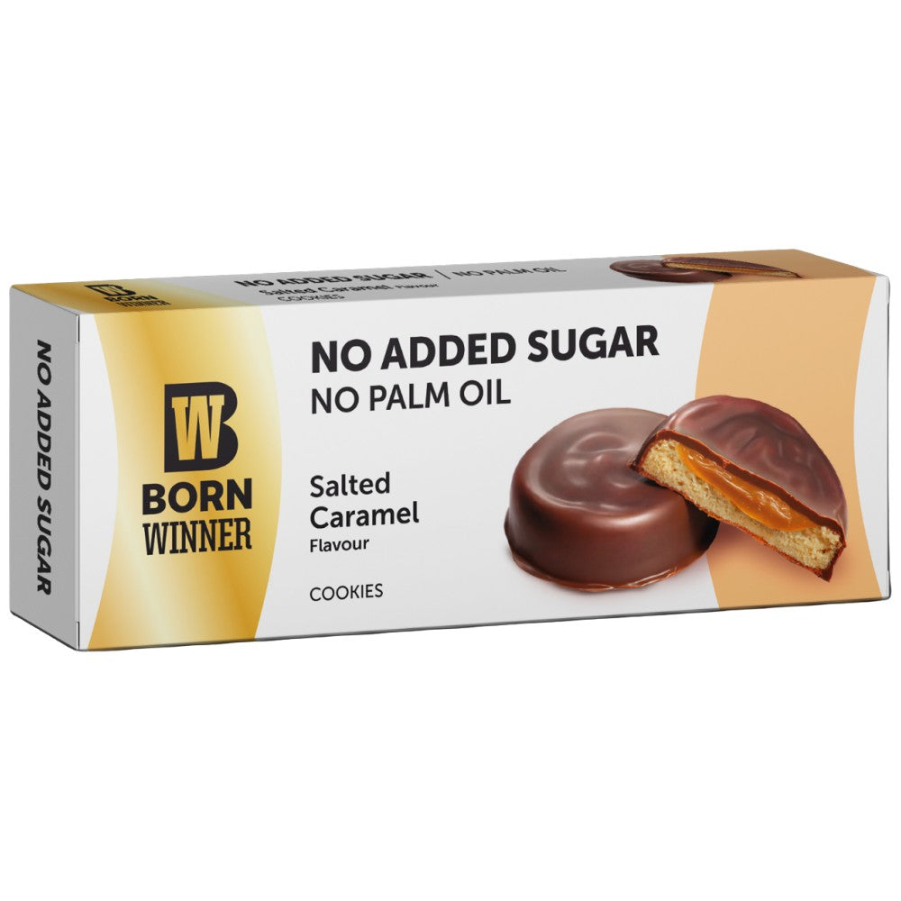 Born Winner Cookies Salted Caramel - Бисквити без захар солен карамел