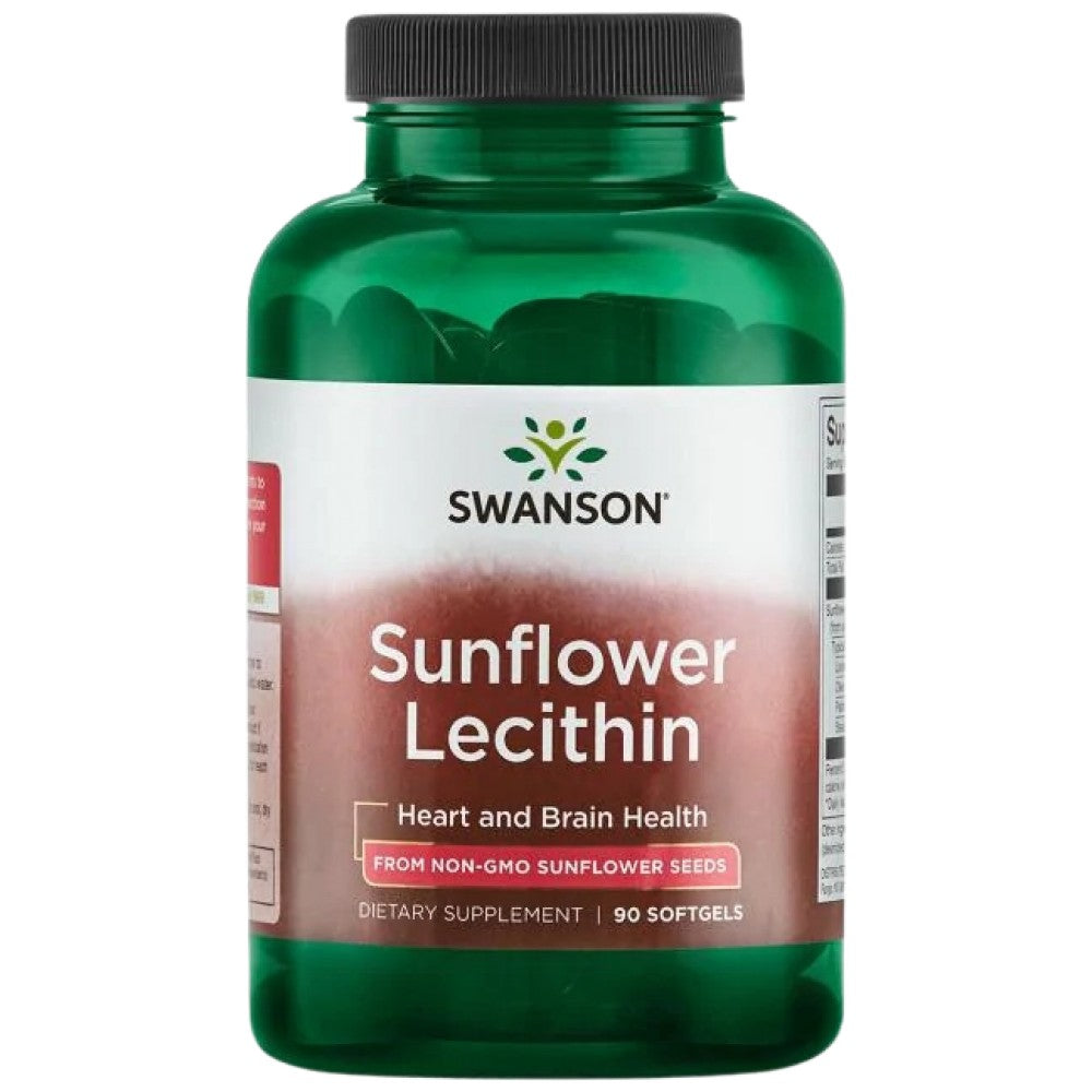 SWANSON Sunflower Lecithin 1200 mg from Non-GMO Sunflower Seeds - Слънчогледов лецитин 1200 mg