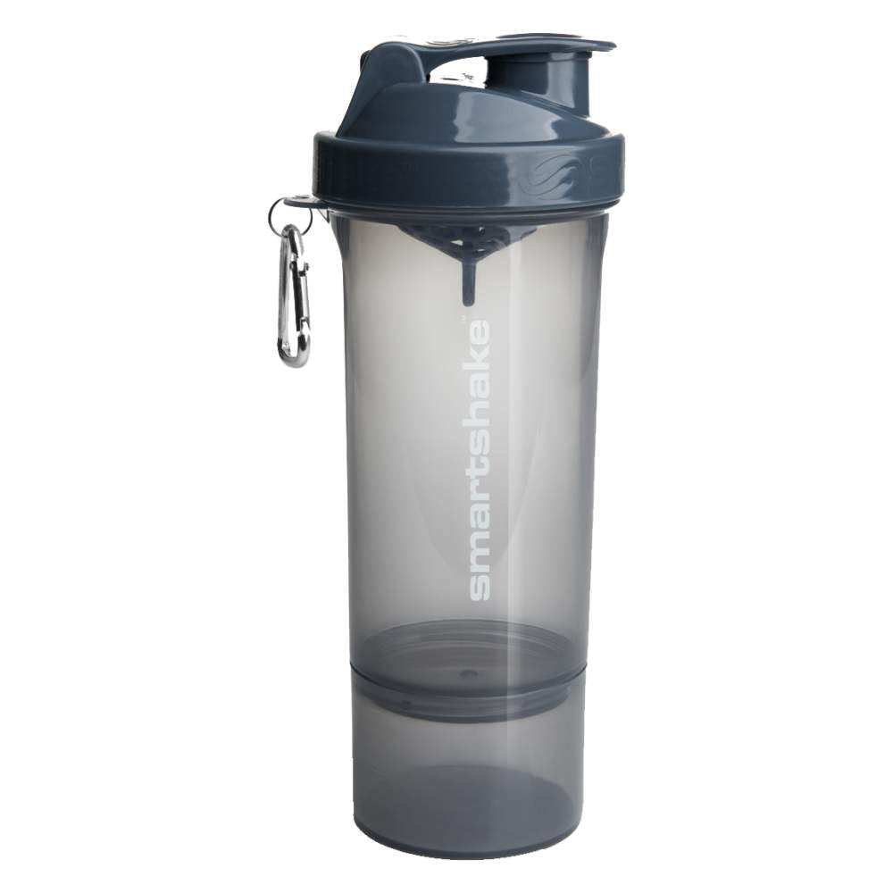 SmartShake 2Go Smart Shaker Slim Stormy Gray - Слим шейкър с отделения (сив)