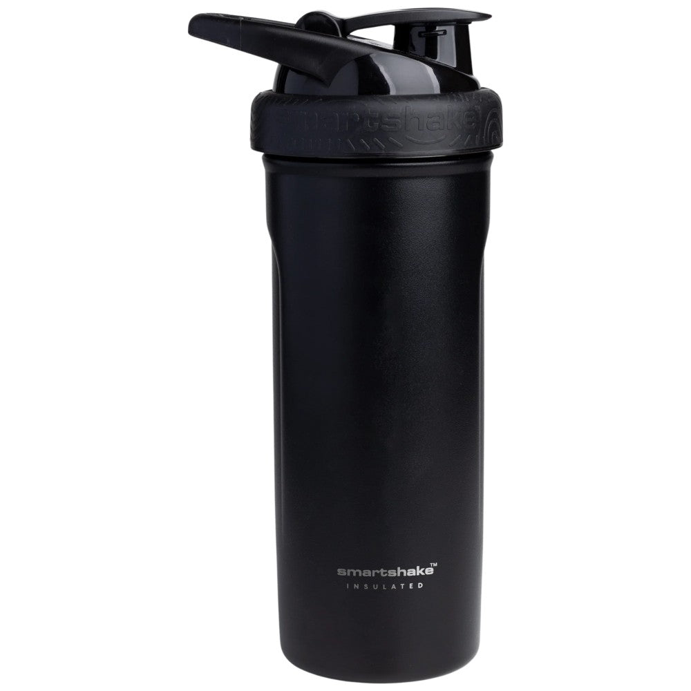 SmartShake Insulated Steel Smart Shaker Black - Термо метален шейкър черен