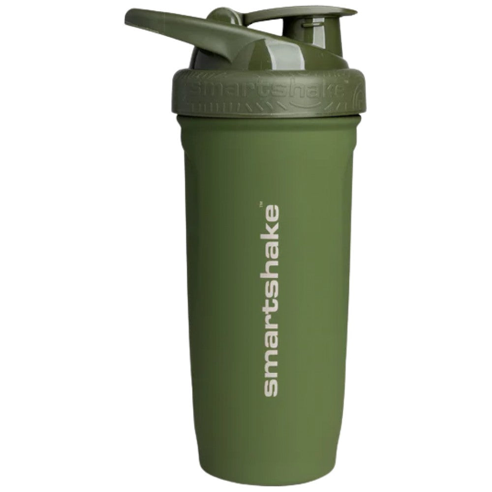 SmartShake Smart Reforce Stainless Steel Shaker Army Green - Метален шейкър зелен