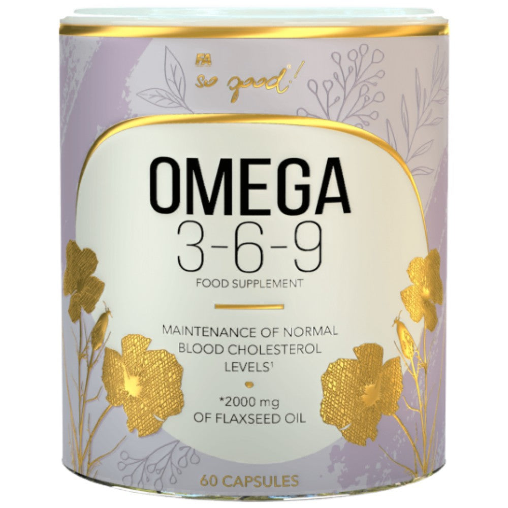 FA Nutrition Omega 3-6-9 Flax Oil 1000 mg So Good! Series - Ленено масло Омега 3-6-9 1000 mg