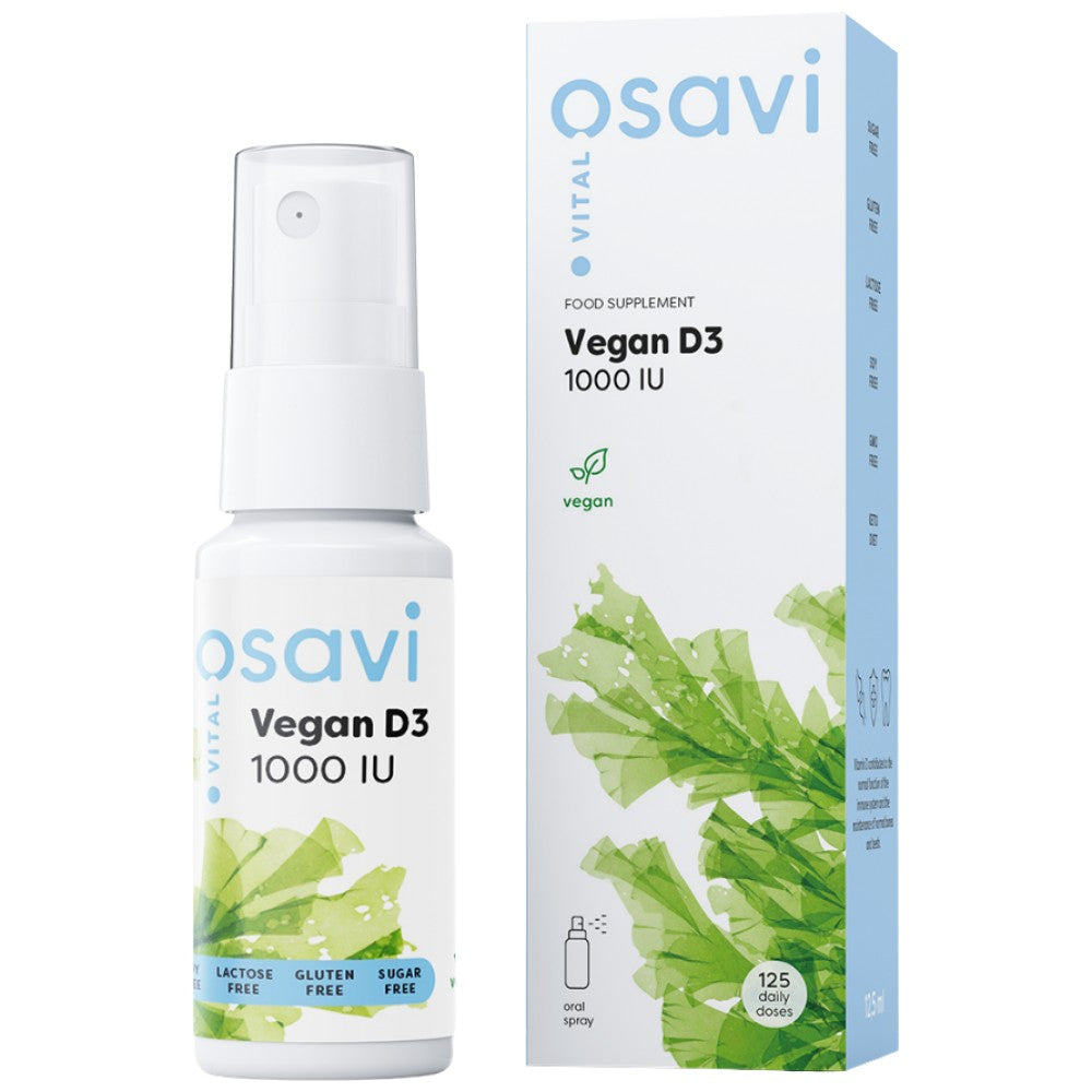 Osavi Vegan D3 1000 IU Oral Spray - Веган Витамин Д3 спрей 1000 IU