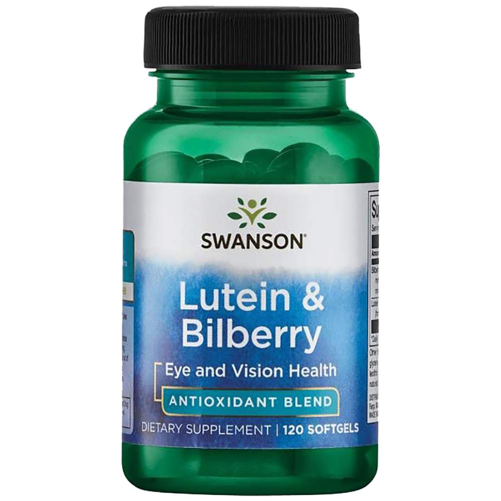 SWANSON Lutein and Bilberry 26 mg - Лутеин с боровинка