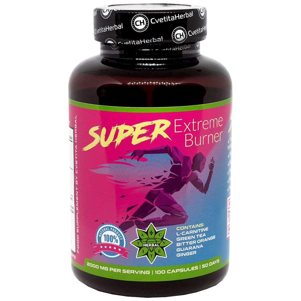 Cvetita Herbal Super Extreme Burner 1000 mg - Билков фетбърнър 1000 mg