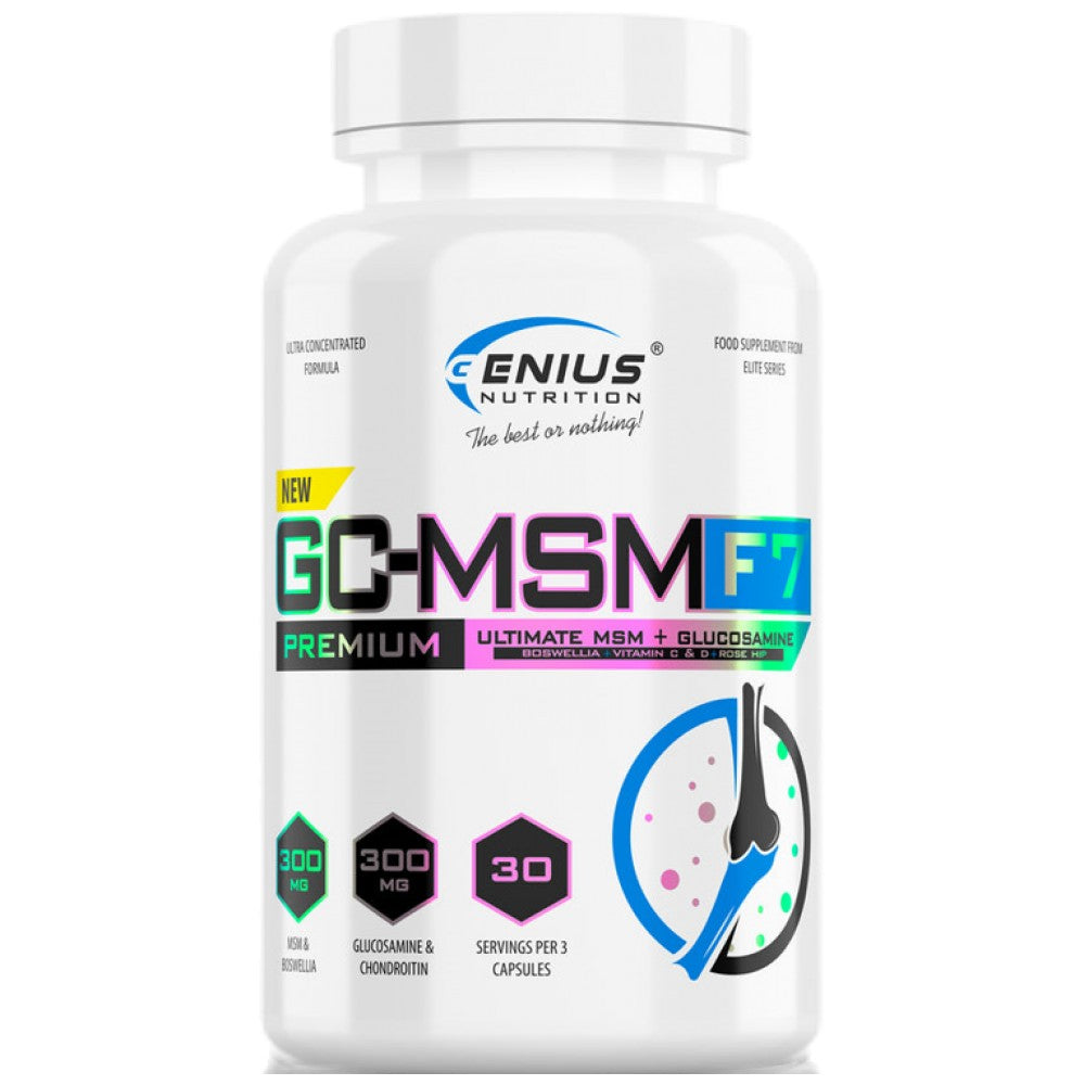 Genius Nutrition GC-MSM F7 with Added Boswellia - Глюкозамин с MSM и босвелия