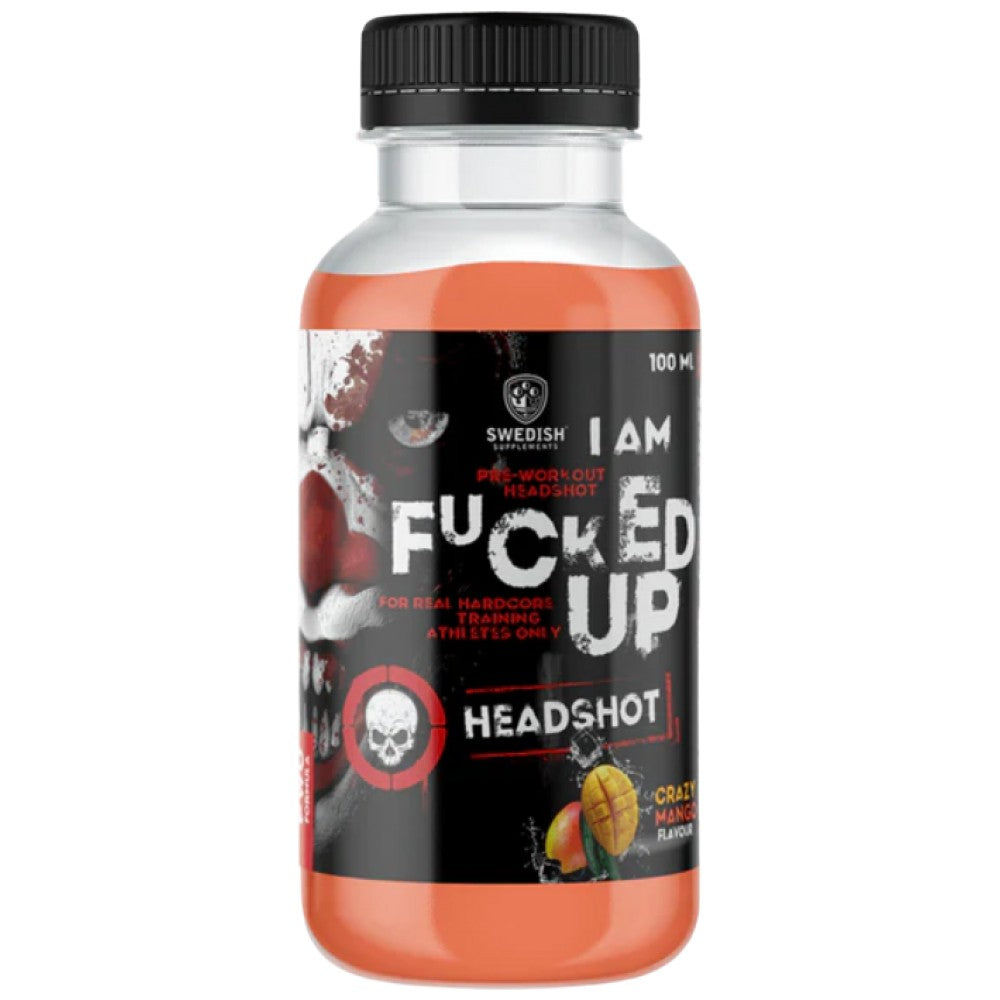 SWEDISH Supplements I am F#CKED UP Headshot - Предтренировъчен шот